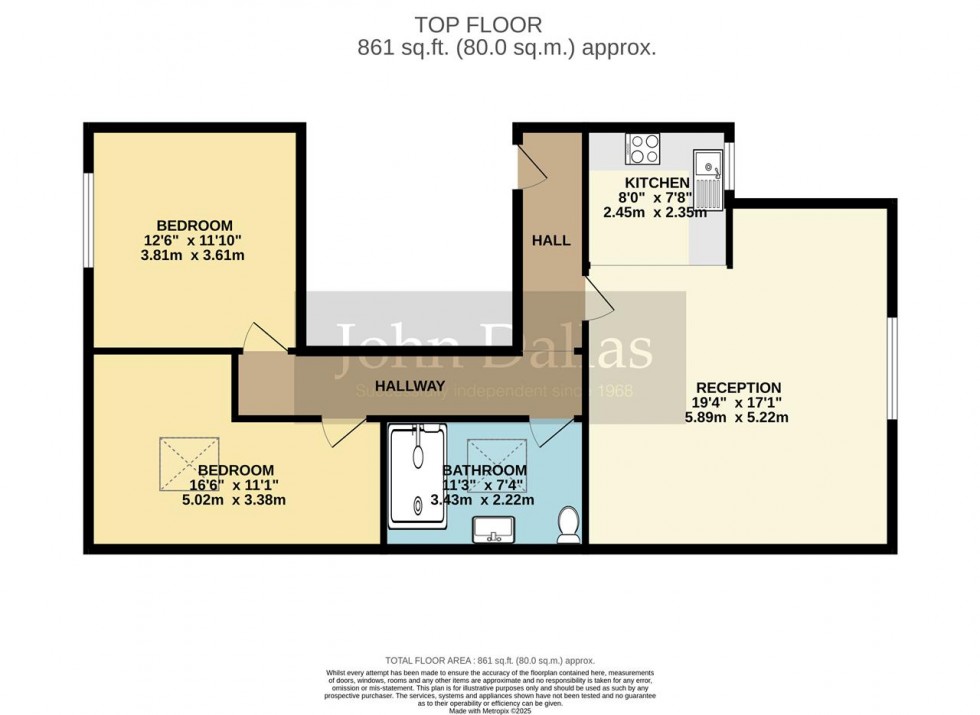 Floorplan for Haling Park Road, South Croydon