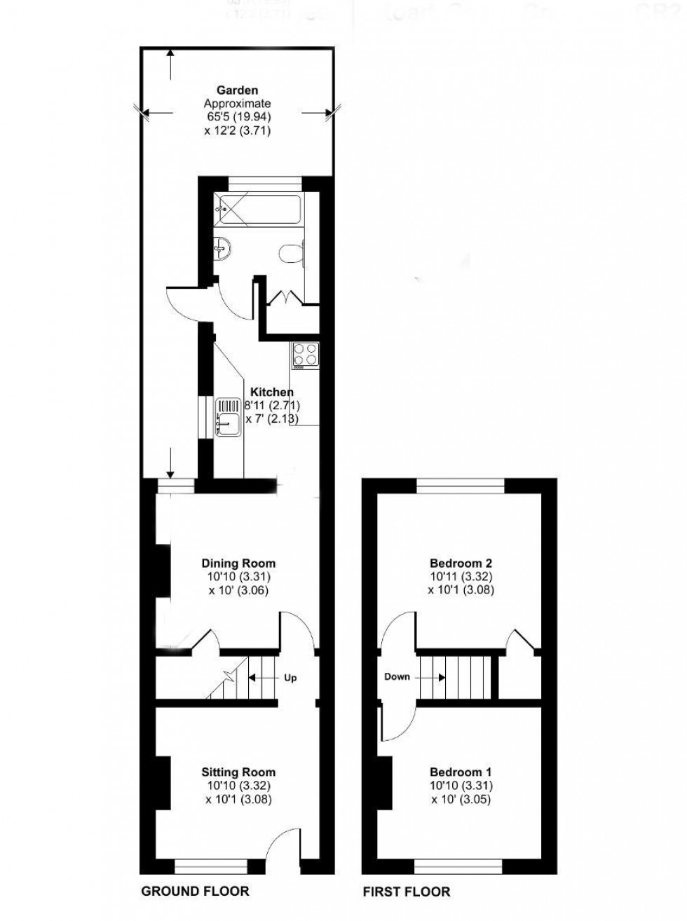 Floorplan for Rolleston Road, South Croydon
