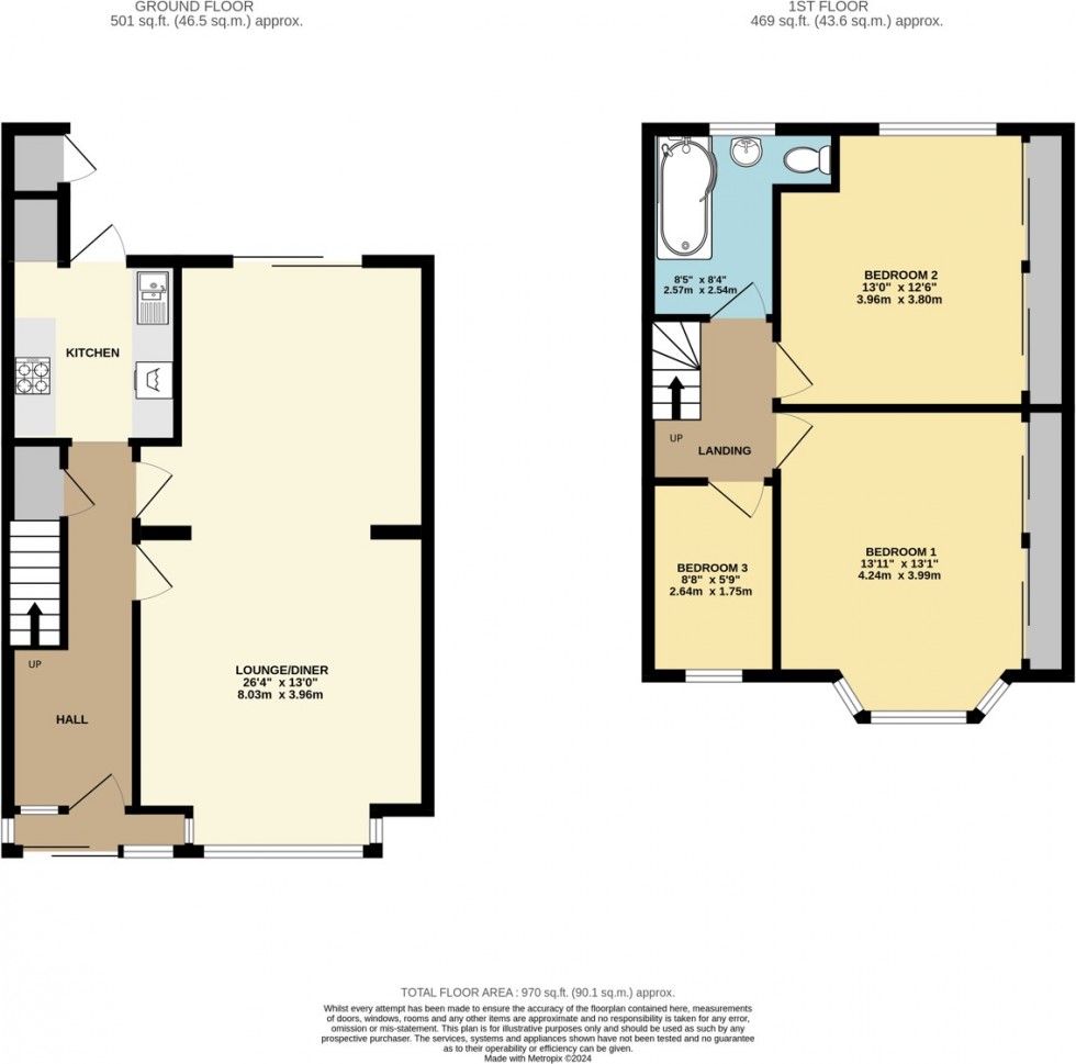 Floorplan for Buller Road, Thorton Heath