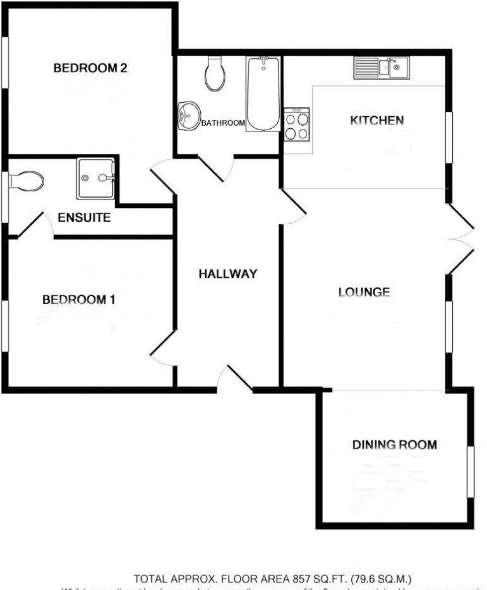 Floorplan for Crunden Road, South Croydon