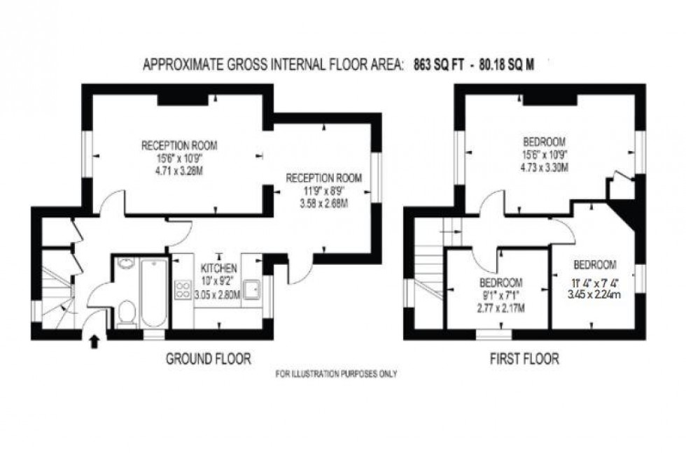 Floorplan for Houlder Crescent, Croydon