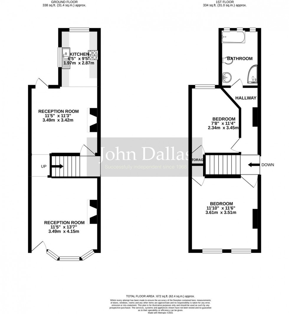 Floorplan for Sussex Road, South Croydon