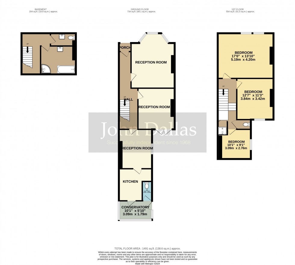 Floorplan for Croham Road, South Croydon