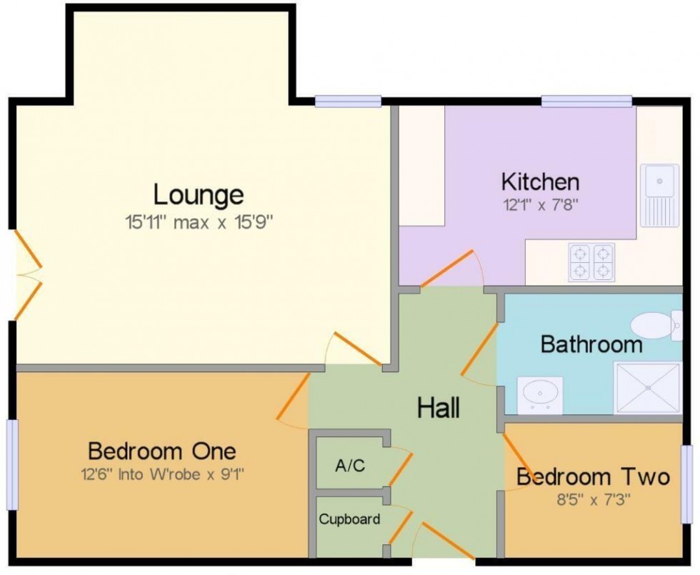 Floorplan for Redver Court, Redver Road, Warlingham