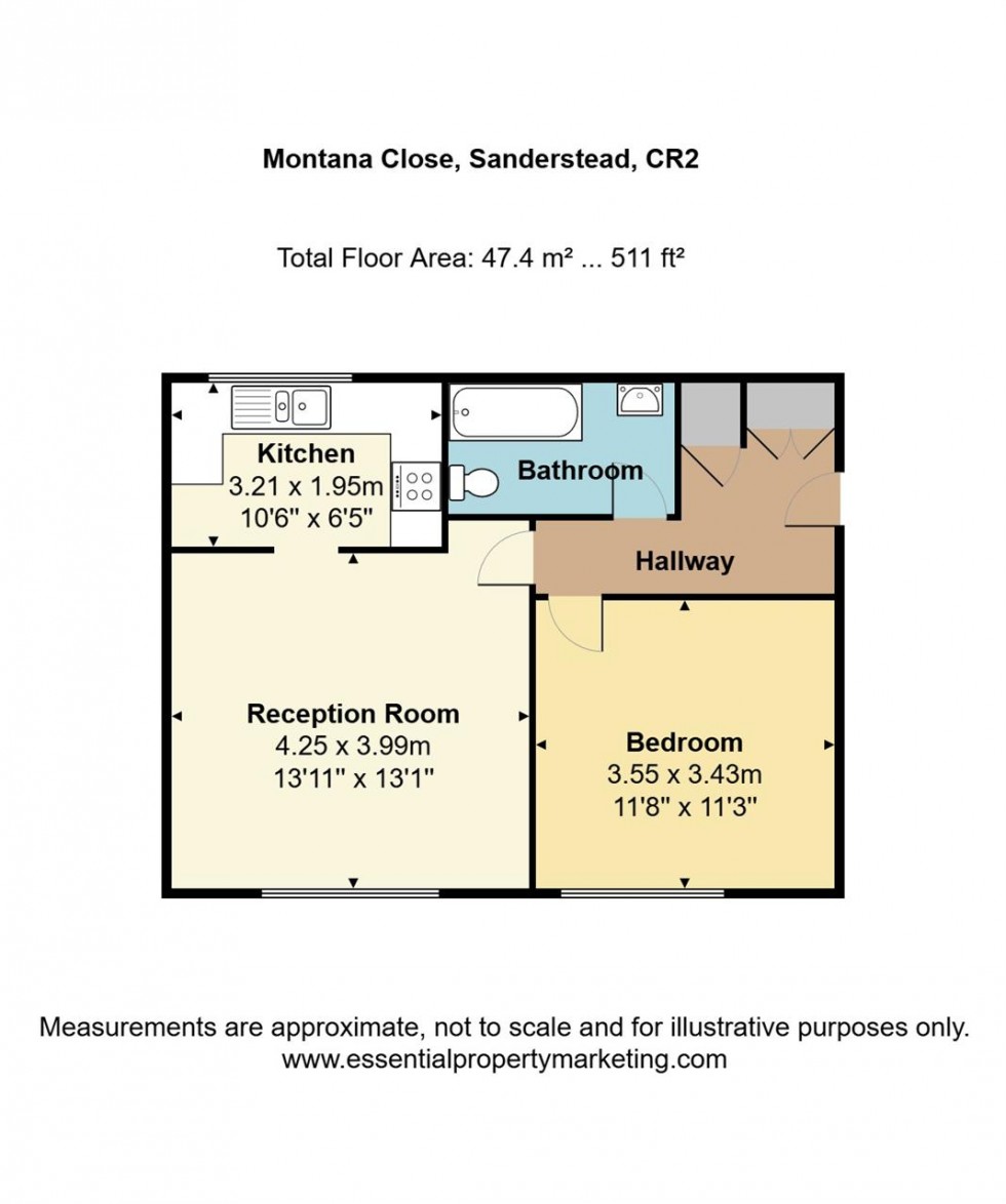 Floorplan for Montana Close, South Croydon