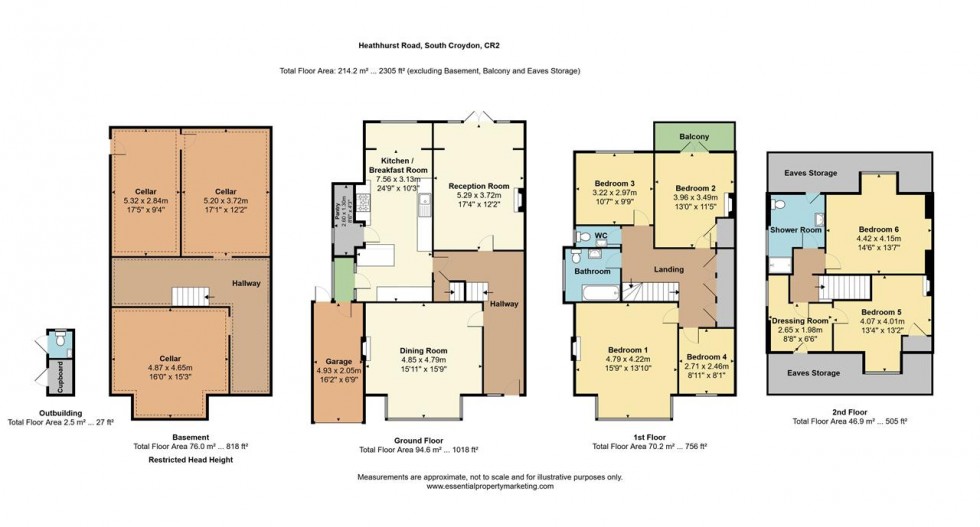 Floorplan for Heathhurst Road, South Croydon