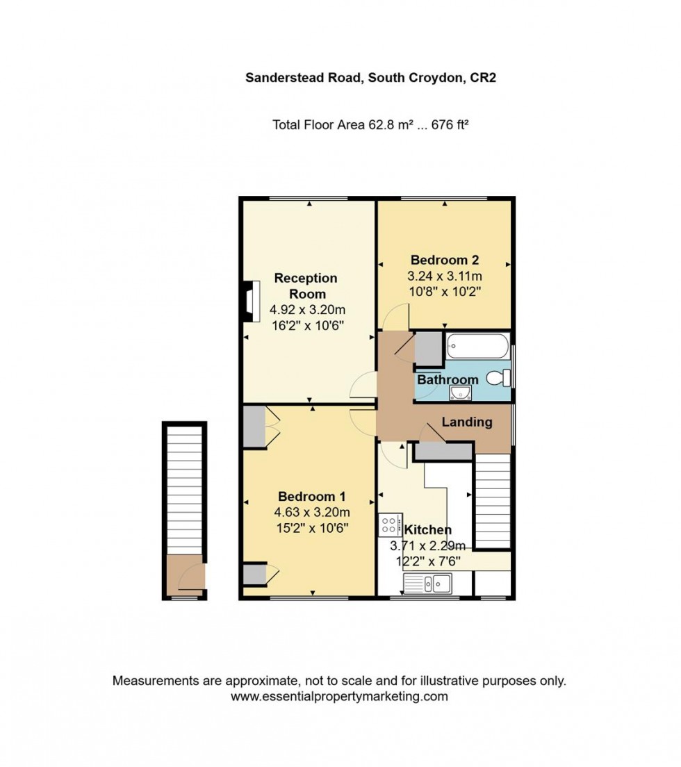 Floorplan for The Hey, 230 Sanderstead Road, South Croydon