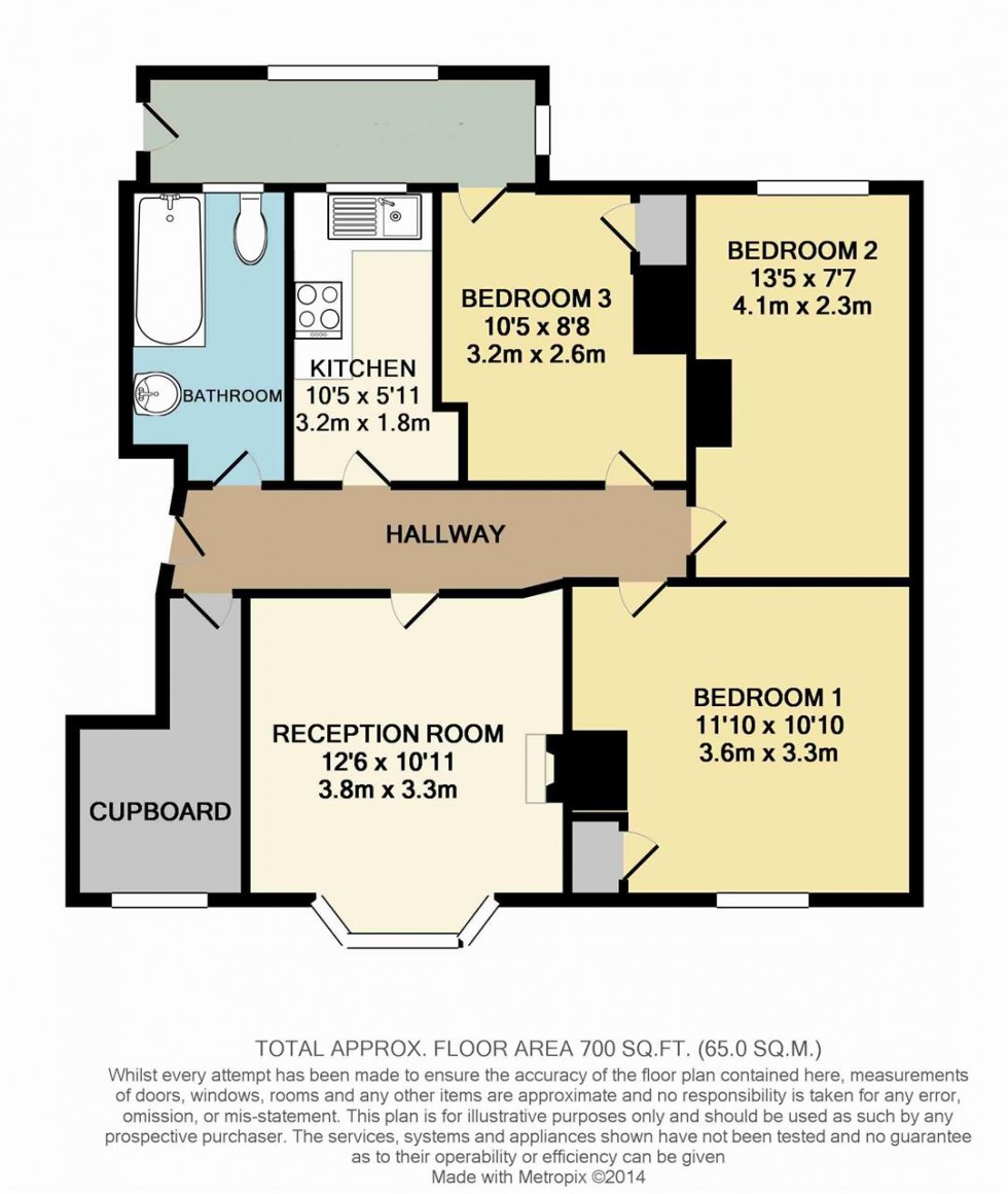 Floorplan for Claremont Villas, Sanderstead Road, South Croydon