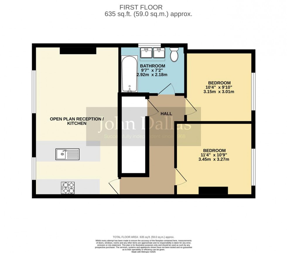 Floorplan for Blenheim Crescent, South Croydon