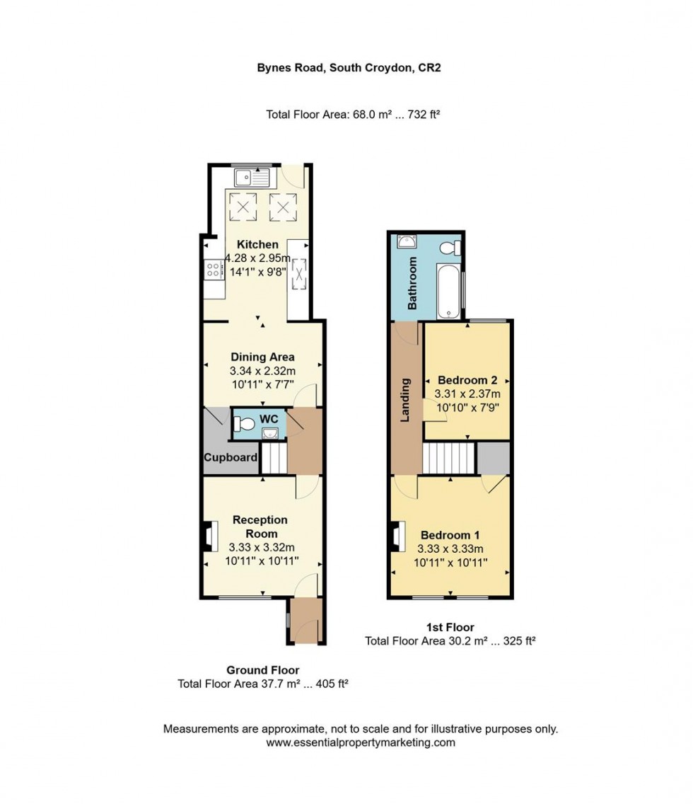 Floorplan for Bynes Road, South Croydon