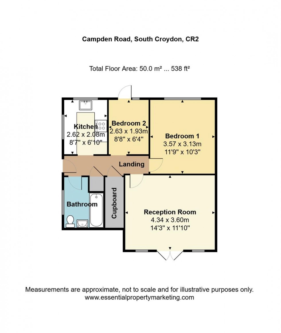 Floorplan for Campden Road,, South Croydon