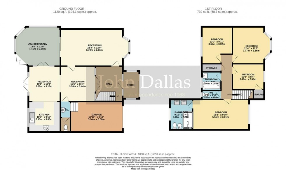 Floorplan for The Ruffetts, South Croydon