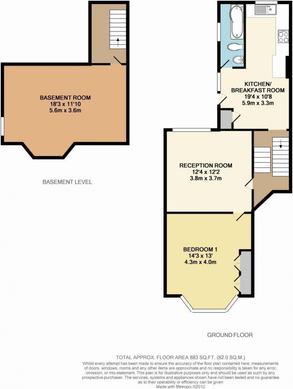 Floorplan for Avondale Road, South Croydon