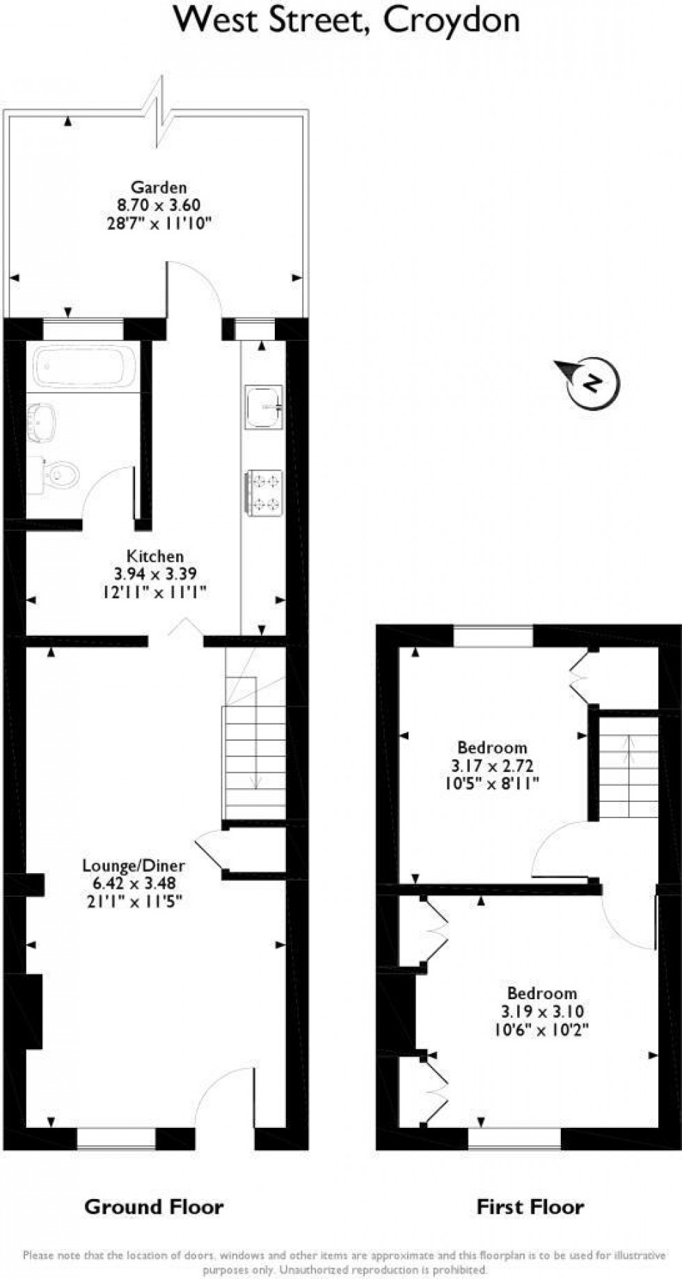Floorplan for West Street, Croydon