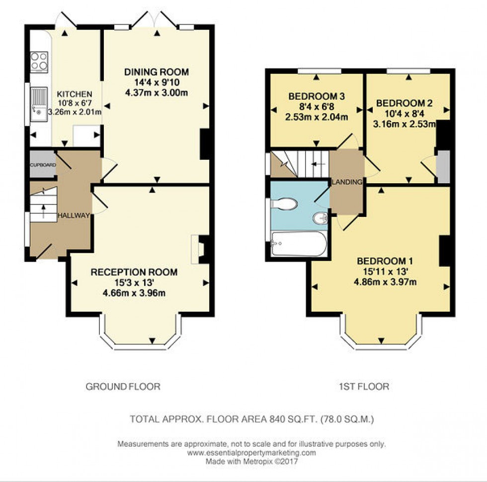 Floorplan for The Highway, Chelsfield