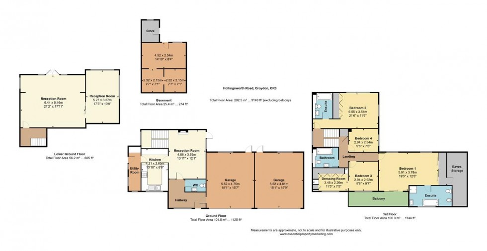 Floorplan for Hollingsworth Road, Croydon