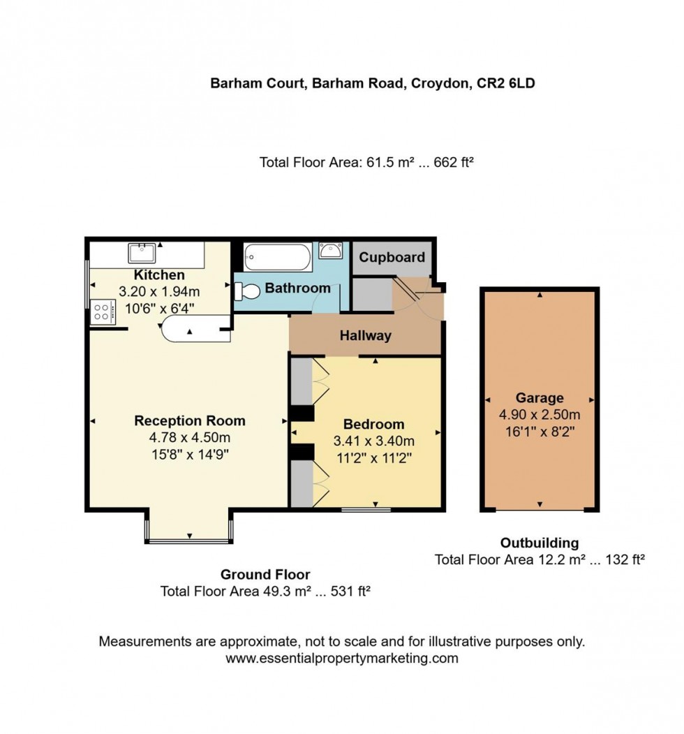 Floorplan for Barham Court, 8-10 Barham Road, South Croydon