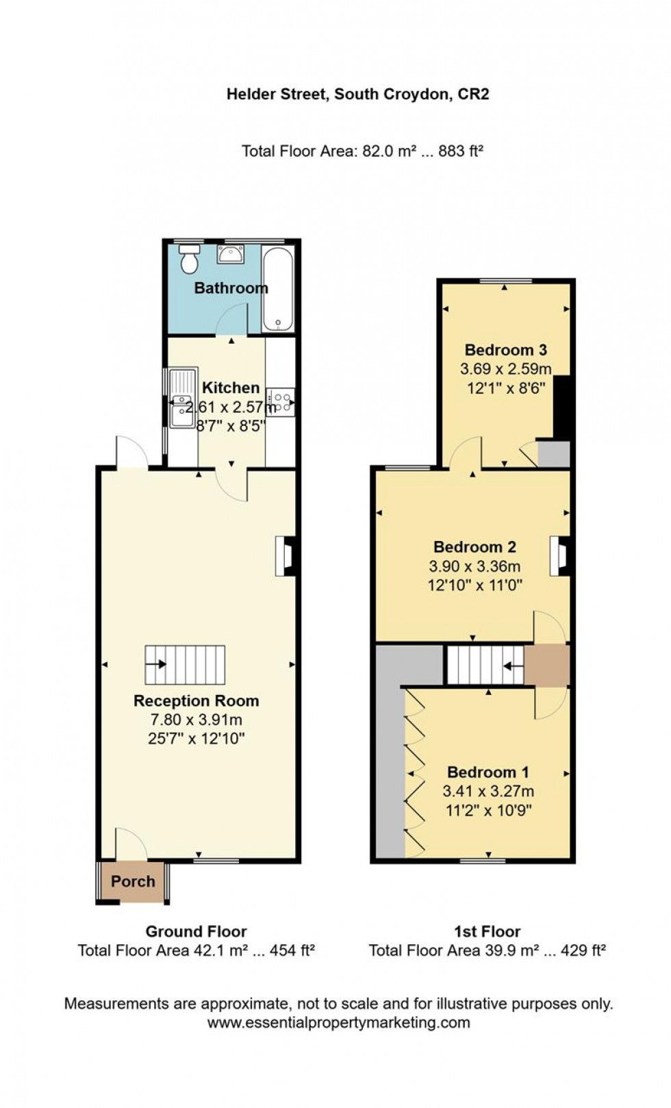 Floorplan for Helder Street, South Croydon