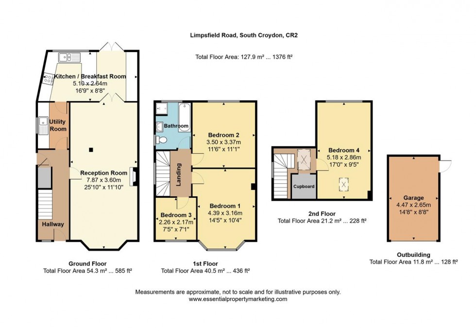 Floorplan for Limpsfield Road, South Croydon
