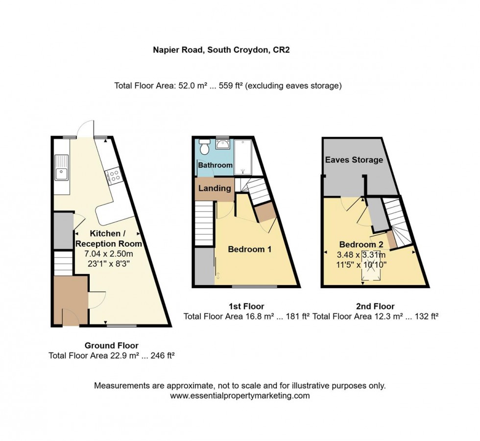 Floorplan for Napier Road, South Croydon