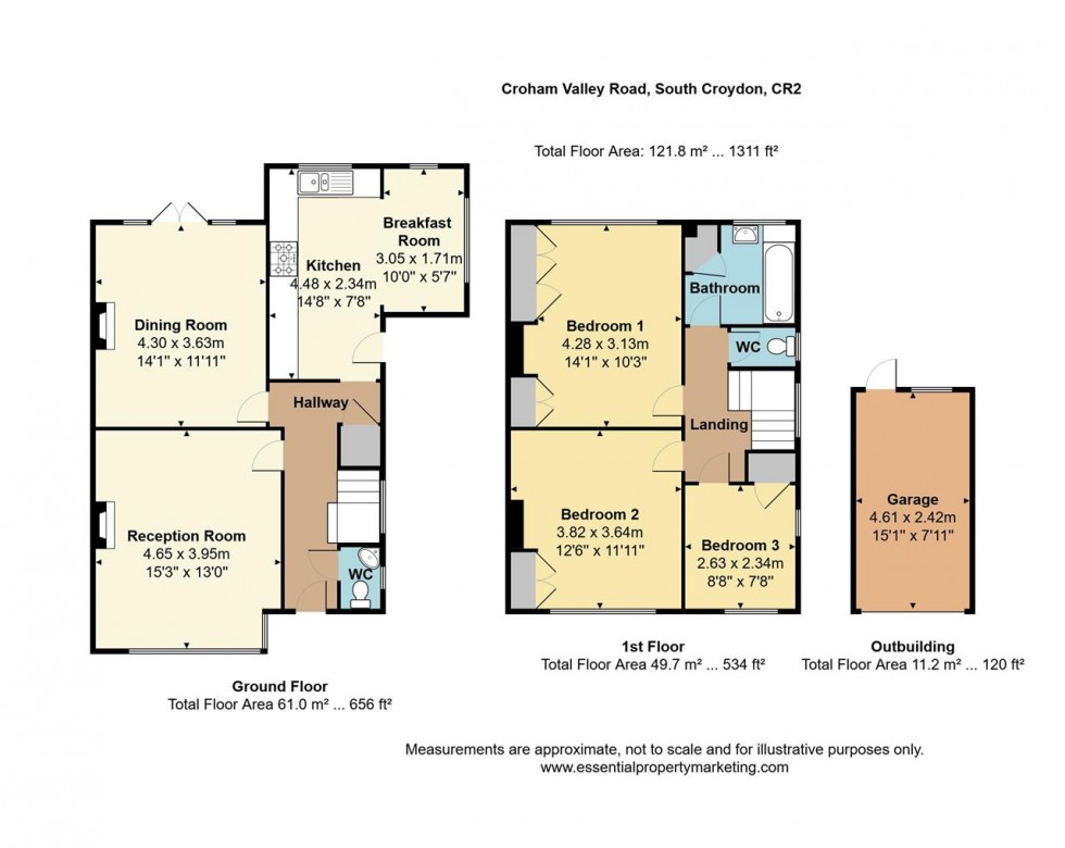 Floorplan for Croham Valley Road, South Croydon