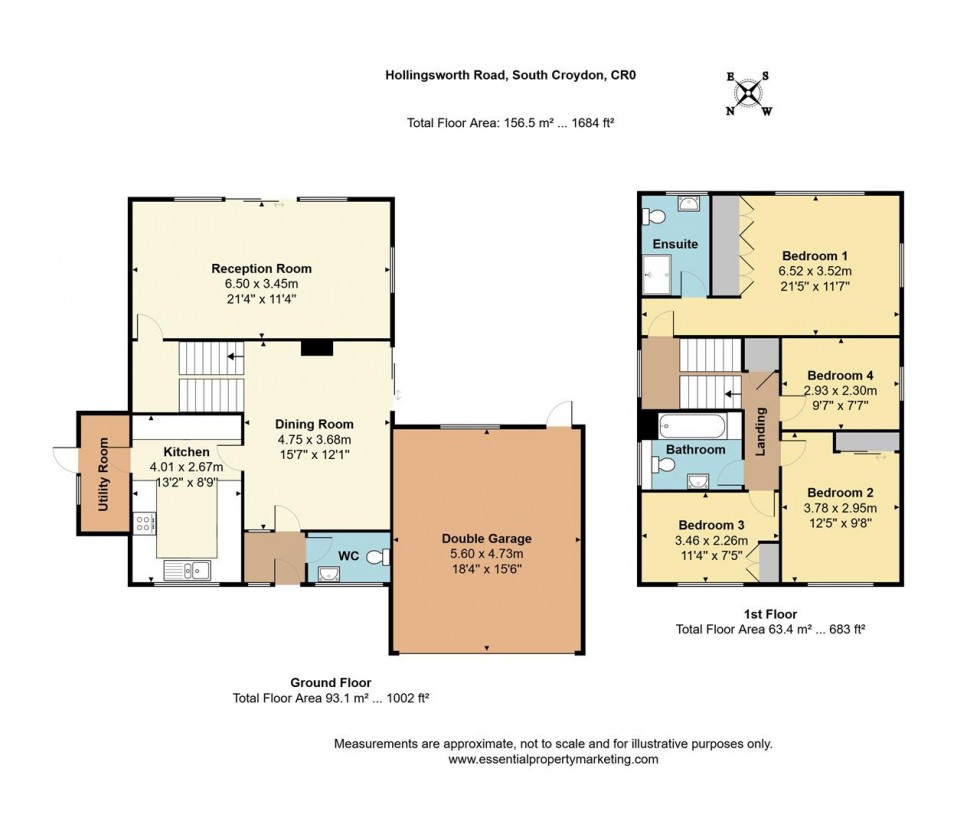 Floorplan for Hollingsworth Road, Croydon