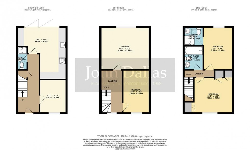 Floorplan for Hamond Close, South Croydon