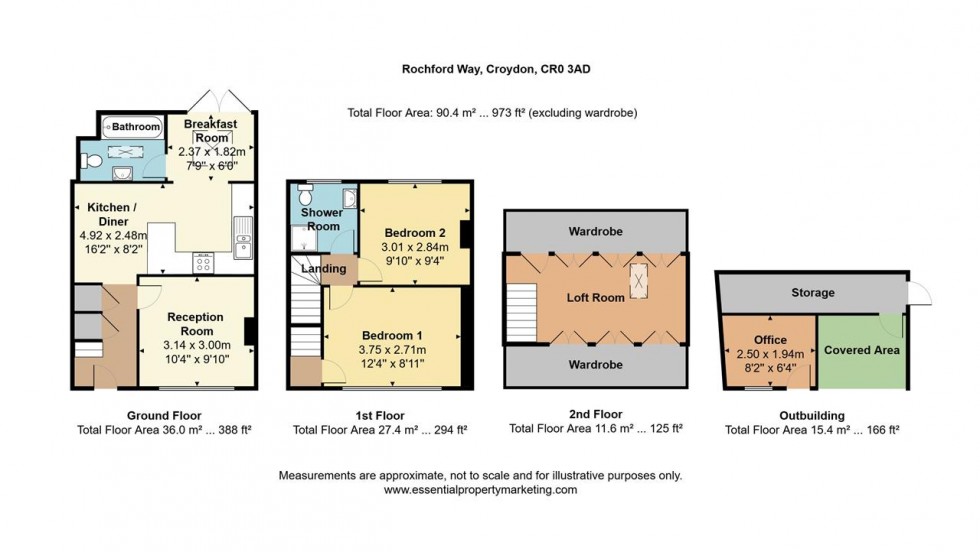 Floorplan for Rochford Way, Croydon