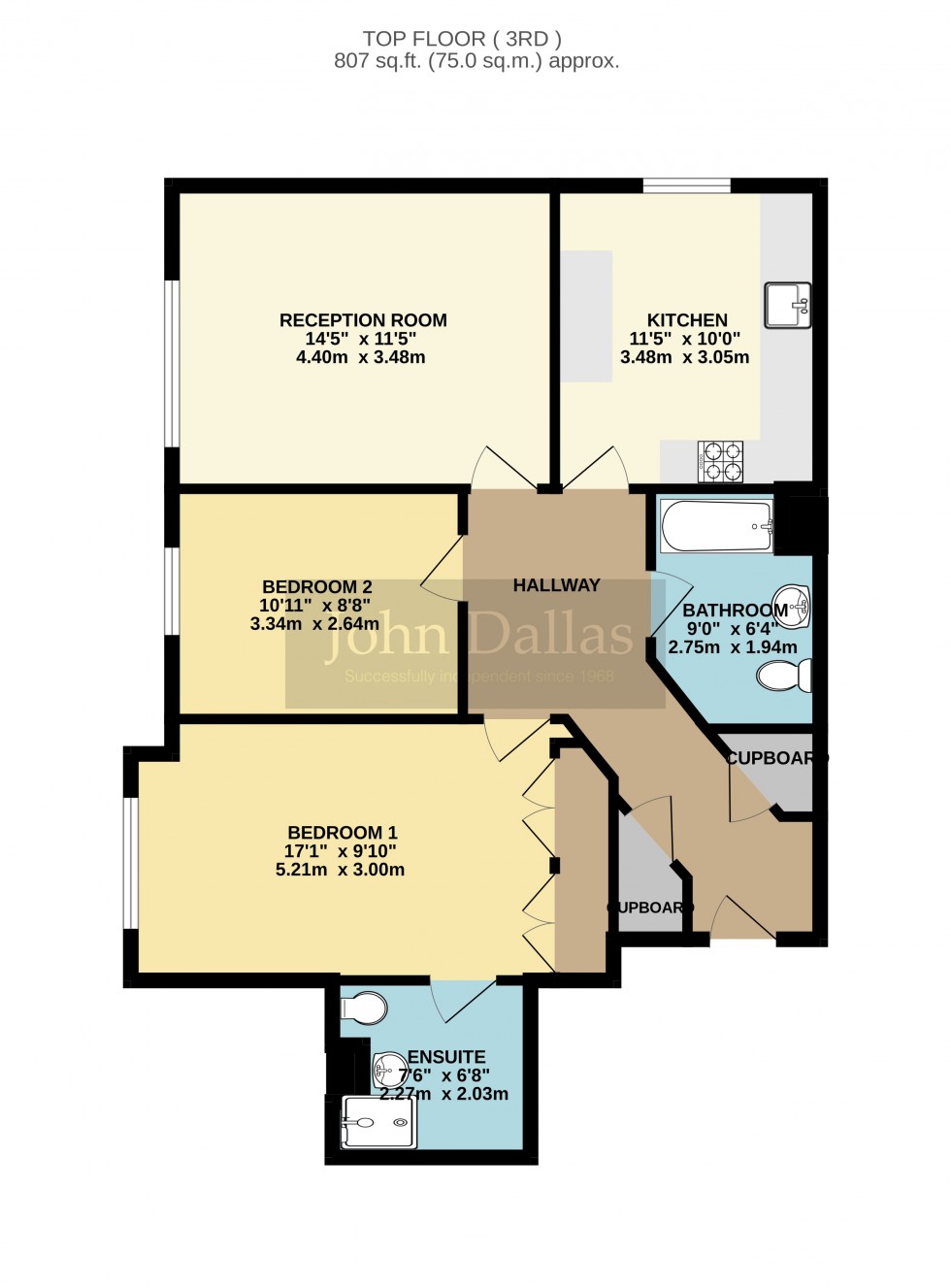Floorplan for St Michaels Court,, 5 Poplar Walk, Croydon