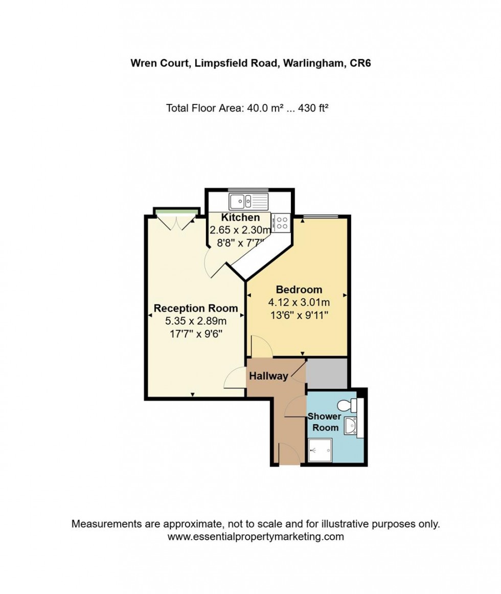 Floorplan for Wren Court, 303 Limpsfield Road, Warlingham