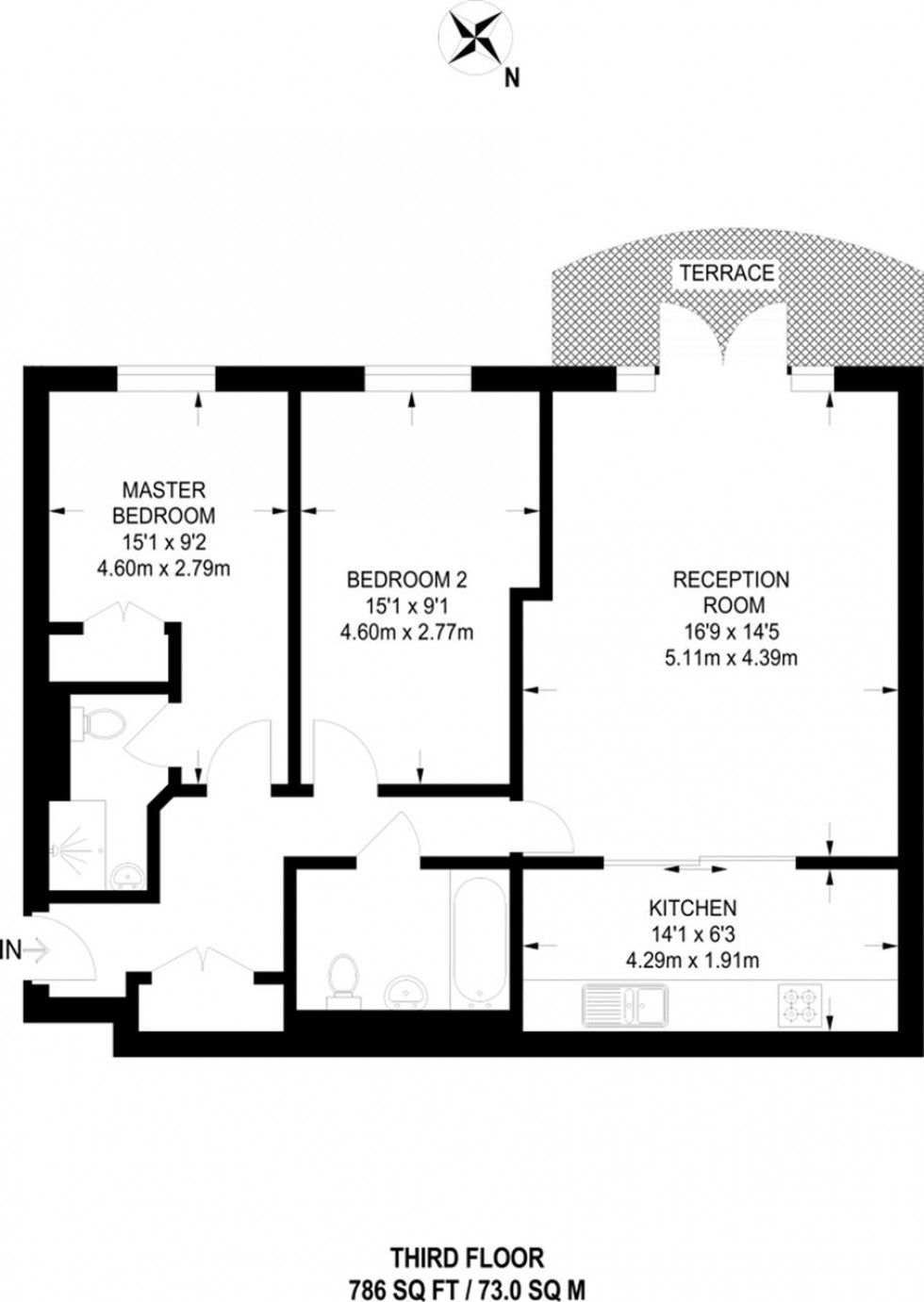 Floorplan for Park Lane, Croydon