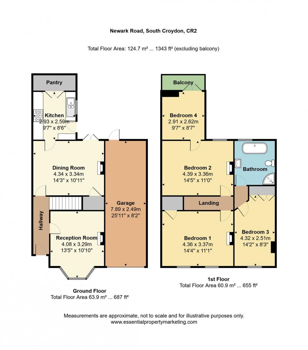 Floorplan for Newark Road, South Croydon