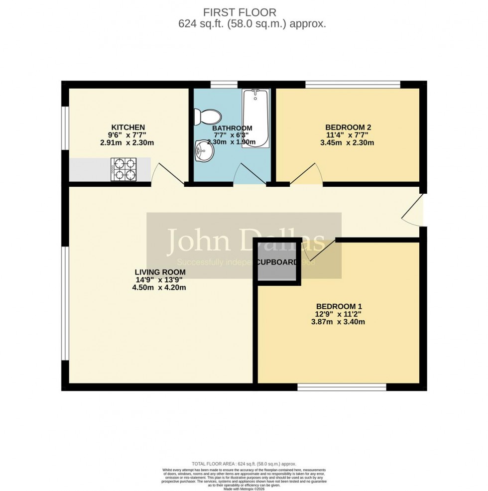 Floorplan for Westleigh Court, 28 Birdhurst Road, South Croydon